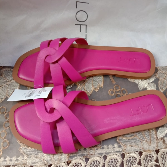 Strappy Leather Slide Sandals - Picture 3 of 4